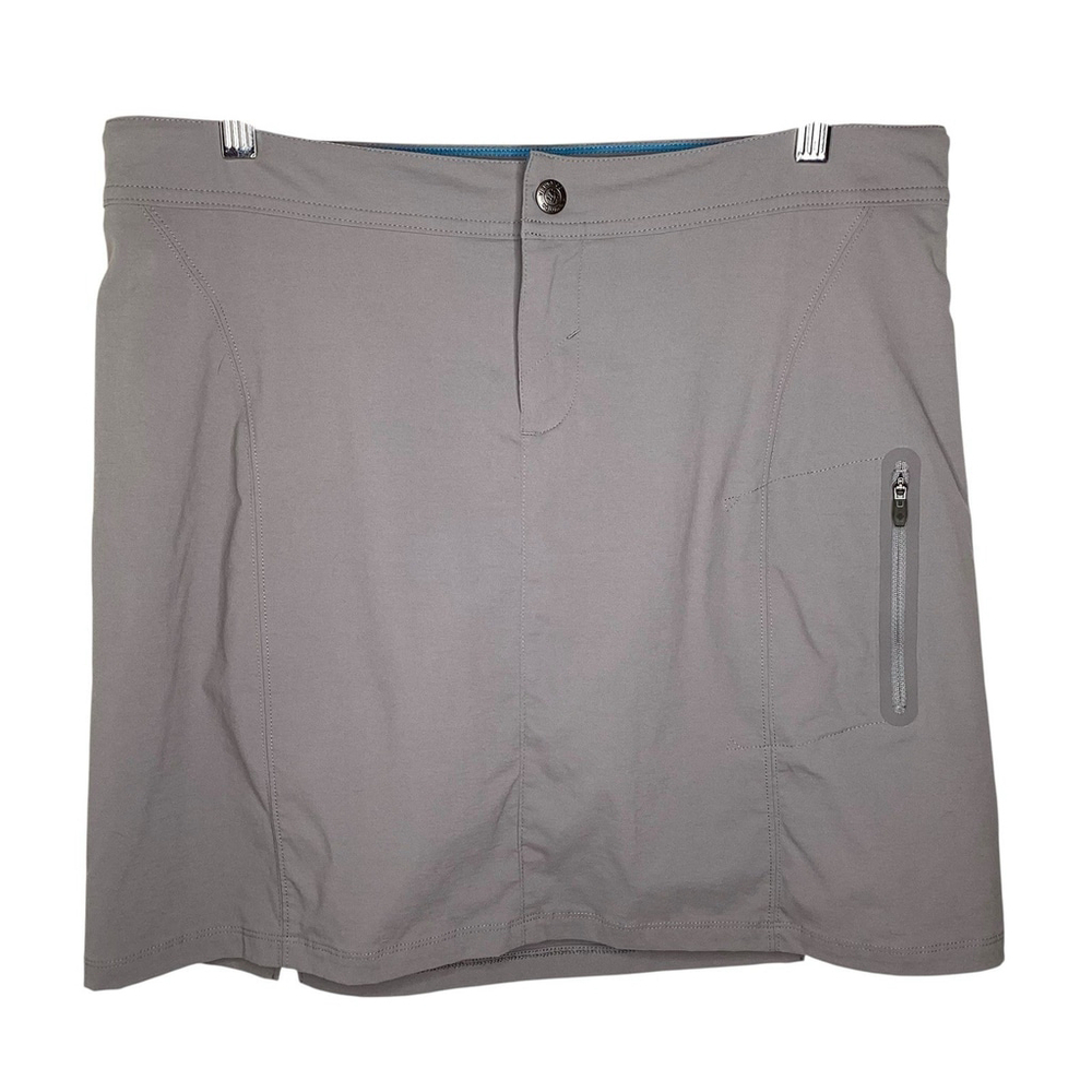 Columbia Just Right Skort Sz 12 Tan Omni Shield Tennis Pickleball Outdoors EUC